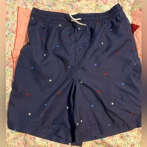 Boys XXL - 18 Swim Trunks NWOT Old Navy Ref White Blue Stars